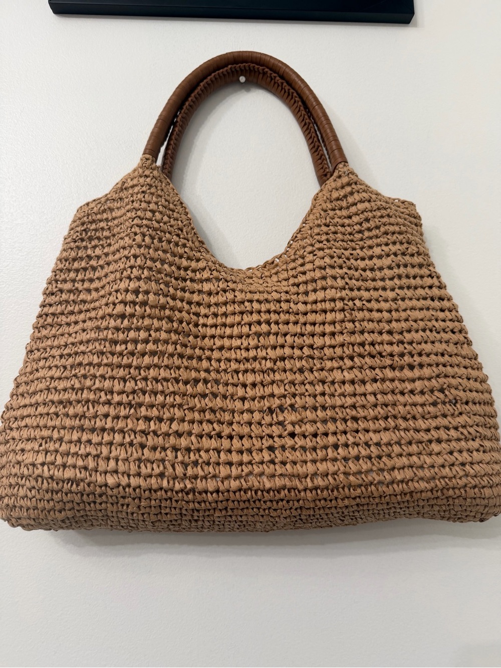 Tommy Bahama Brown Woven Tote with Tassel - Picture 2 of 14